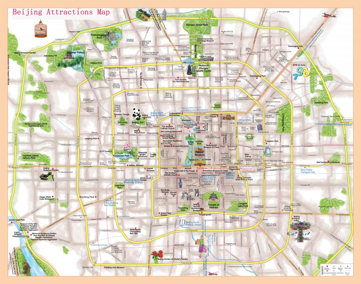 Cartina di Pechino (Peking)