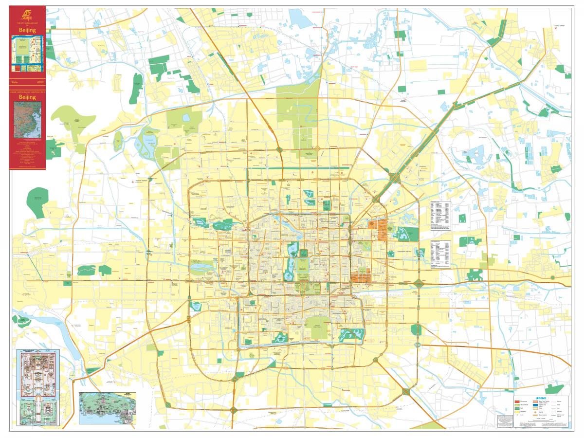 Mappa della città di Pechino (Peking)